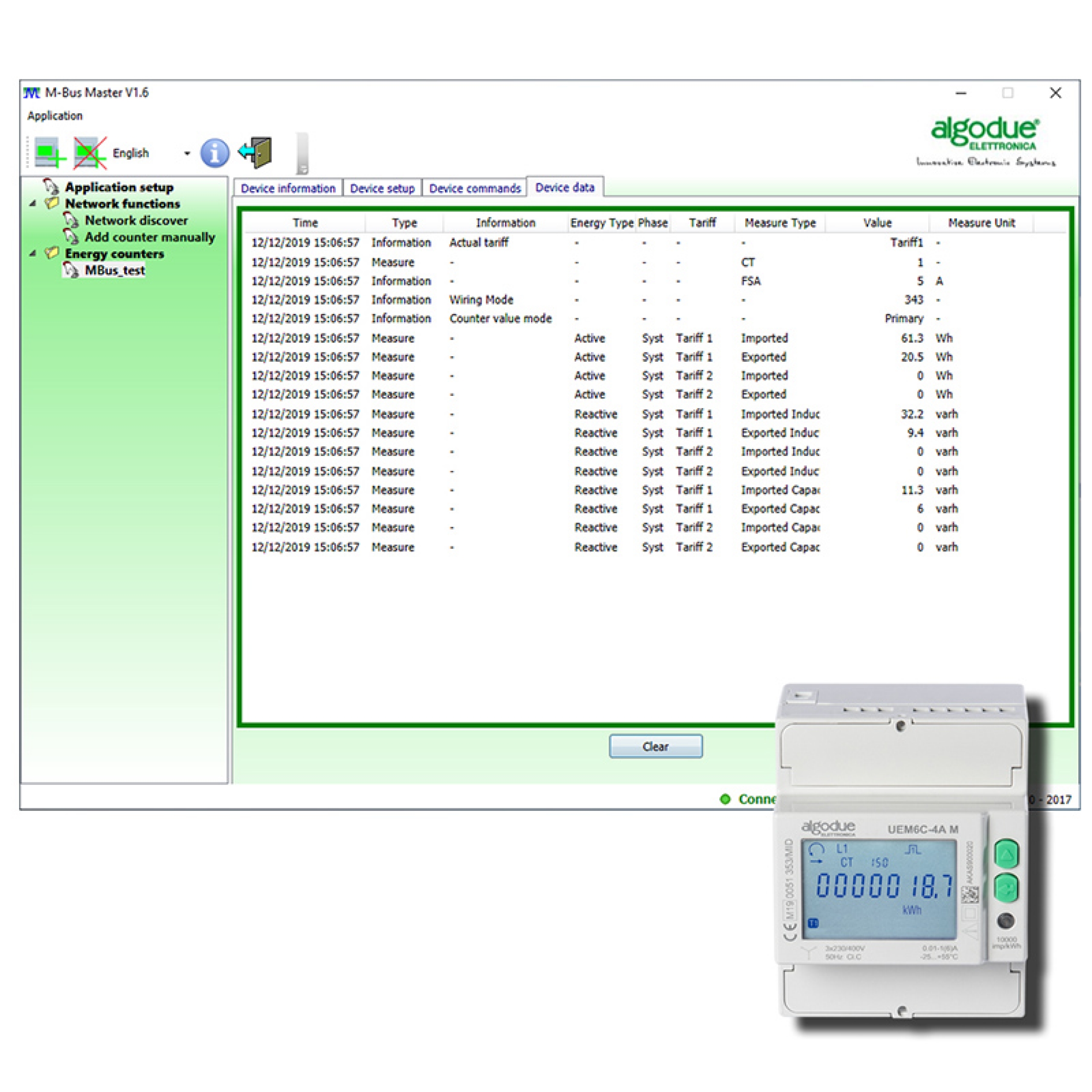 M-BUS Master Software for Energy Meters